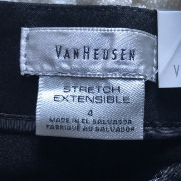 VAN HEUSEN A-line stretch extensible black and grey skirt.Size 4 Brand New - Picture 8 of 8